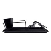 Escorredor de Louças Baixo 9 Pratos Preto