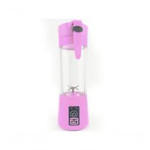 Mini Liquidificador Portátil Recarregável Usb 6 Lâminas Rosa