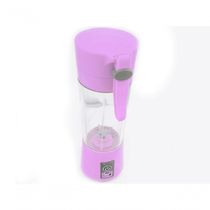 Mini Liquidificador Portátil Recarregável Usb 6 Lâminas Rosa