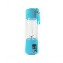 Mini Liquidificador Portátil Recarregável Usb 6 Lâminas Azul