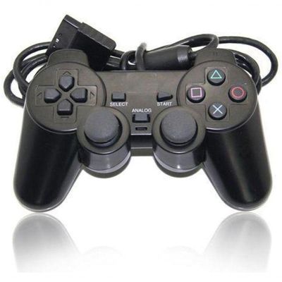Controle Playstation 2 Dualshock 2 PS2 Slim Joystick Preto