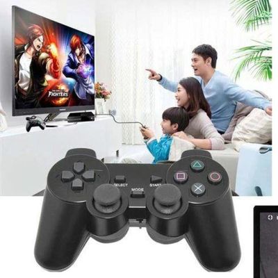 Controle Playstation 2 Dualshock 2 PS2 Slim Joystick Preto