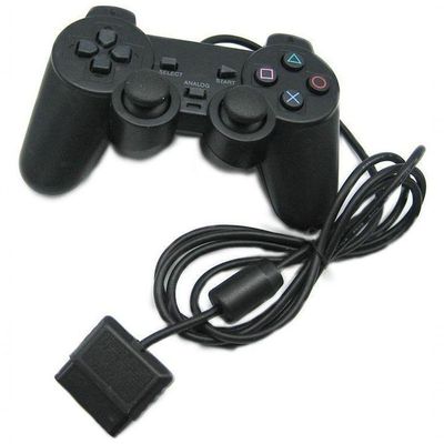 Controle Playstation 2 Dualshock 2 PS2 Slim Joystick Preto