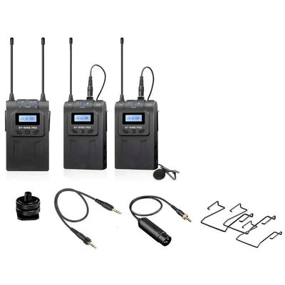 Microfone Sem Fio Dual-channel Uhf By-wm8 Pro-k2 Omnidirecional Lorben