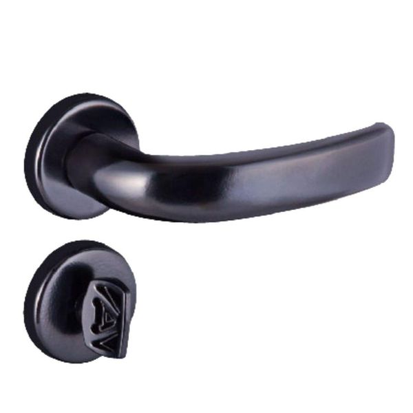 Fechadura Galaxy Para Banheiro Preto Fosco - 82529 - Aliança - Wc 4183 Preto Fosco - 82529 - Aliança