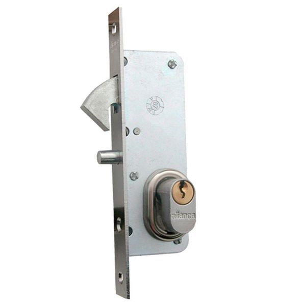 Fechadura Para Porta De Correr F1340 Cromado - 028220 - Aliança Correr F1340 Cr. - 028220 - Aliança
