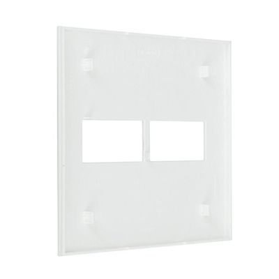 Placa 1+1 Posto 4x4 Branca 618511bc