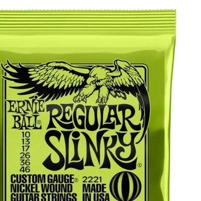 Encordoamento Para Guitarra 0.10 Niquel Regular Slinky 2221 Ernie Ball