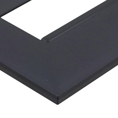Placa 2 Postos Separados 4x2 Preta 618506pt