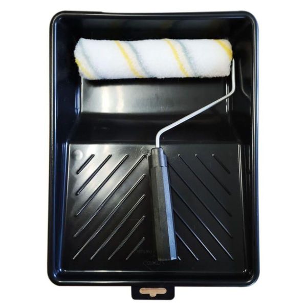 Kit Bandeja Grande + Rolo De 23cm - - Compel Kit Balde Grade Polipop 23cm Com Cabo - - Compel
