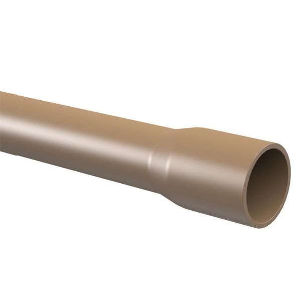 Tubo De Pvc Marrom Soldável Marrom "" 50mm 6 Metros - - Tigre Tubo Soldavel 50mmx6m Marrom