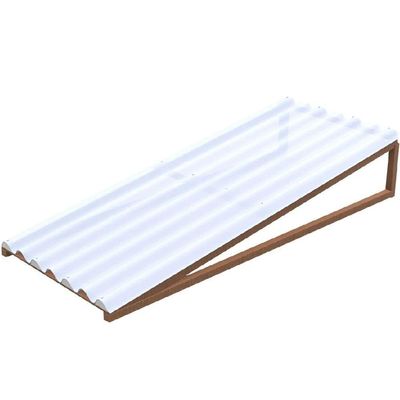 Telha Plástica Onda Alta 1,2mm 2,44x1,10 Metros - - Atco Telha Plast Onda Alta 2,44x1,10 Atco-ibrap