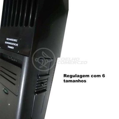 Kit 3 Barbeador Rscw-389B 3W Lamina Inox Recarregável 2V