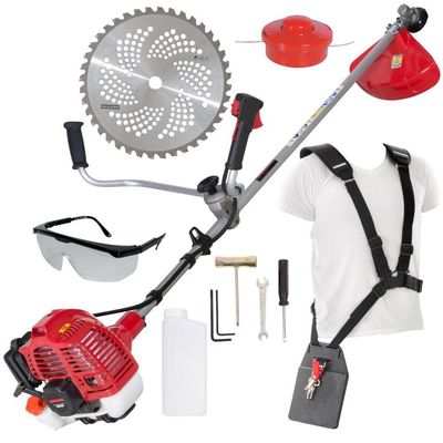 Roçadeira Kawashima Premium Kw5200l 52cc 2t Com Acessórios