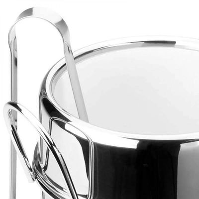 Kit 4 Baldes De Gelo Inox Térmico Com Pegador De Gelo Tampa