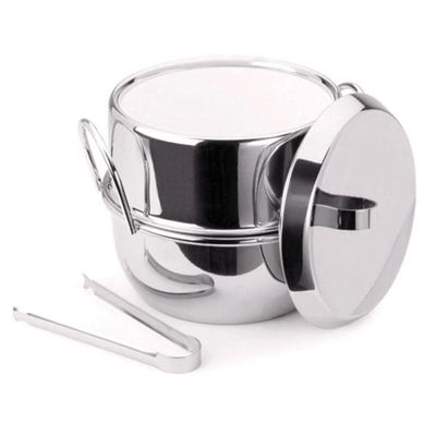 Kit 4 Baldes De Gelo Inox Térmico Com Pegador De Gelo Tampa