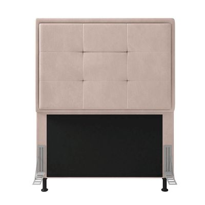 Cabeceira Onix Cama Box Solteiro 90cm Suede Bege