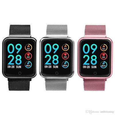 Relógio Inteligente Smart P70 Esportivo Cardíaco 2 Pulseiras