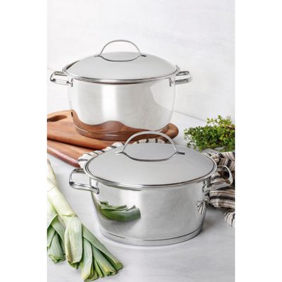 Caçarola Funda Tramontina Allegra Aço Inox Fundo Triplo 16 cm 1,5 L
