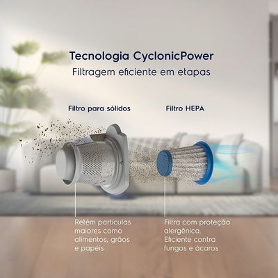 Aspirador de Pó Vertical com Fio Electrolux 1600W 2 em 1 Bocal Multi-Clean Azul (STK17) 220V