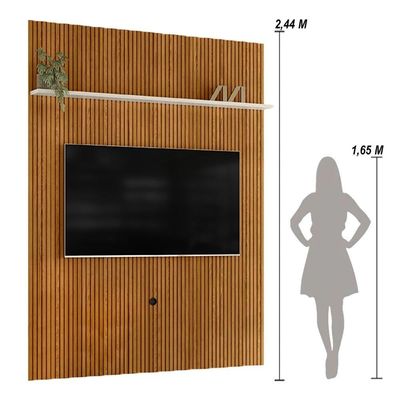 Painel Piso-teto 1 Prateleira New Interlagos - Cinamomo Off White