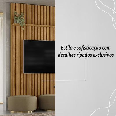 Painel Piso-teto 1 Prateleira New Interlagos - Cumaru Cumaru