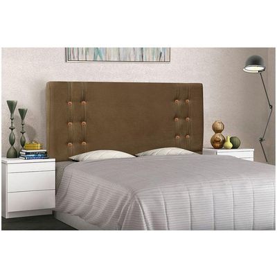 Cabeceira Gênova Para Cama Box Solteiro 90 Cm Suede Caramelo - D'rossi