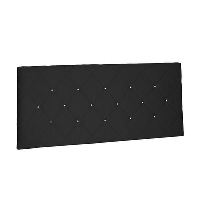 Cabeceira Painel Tânia Solteiro 90cm Suede Preto