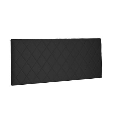 Cabeceira Painel Dubai Solteiro 90cm Suede Preto