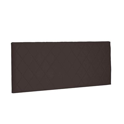Cabeceira Painel Dubai Solteiro 90cm Suede Café