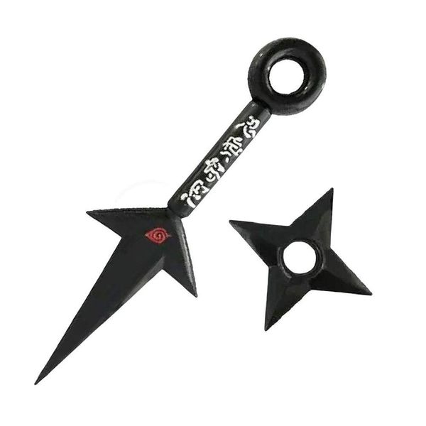 Kit Naruto Shippuden Kunai Minato 23,5Cm + Shuriken 9Cm 10