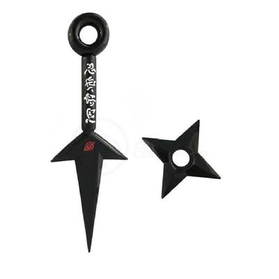 Kit Naruto Shippuden Kunai Minato 23,5Cm + Shuriken 9Cm 8