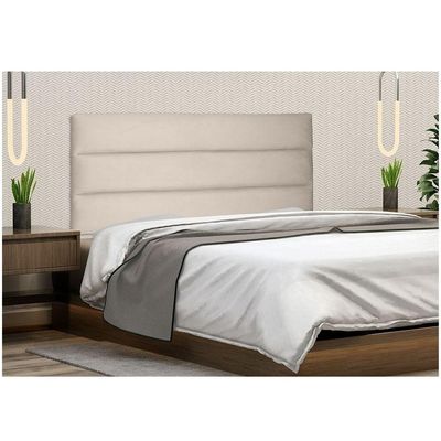 Cabeceira Painel La Italiana Solteiro 90cm Suede Bege