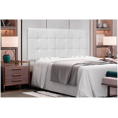 Cabeceira Painel Verona Solteiro 90cm Corino Branco