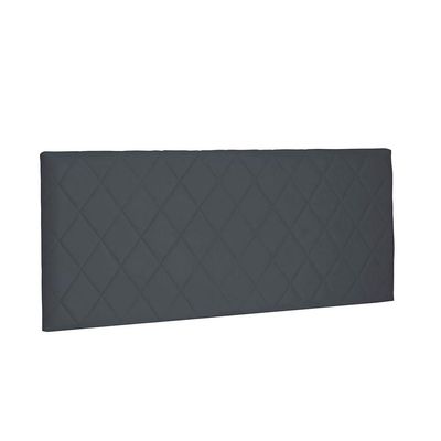 Cabeceira Painel Dubai Solteiro 90cm Suede Cinza