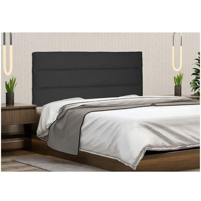 Cabeceira Painel La Italiana Solteiro 90cm Suede Preto
