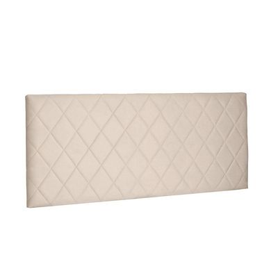 Cabeceira Painel Dubai Solteiro 90cm Suede Bege