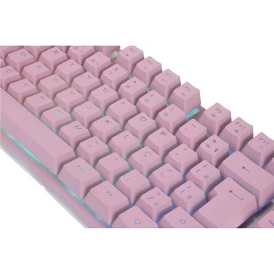 Teclado Gamer Oex Prismatic TC205 Rosa