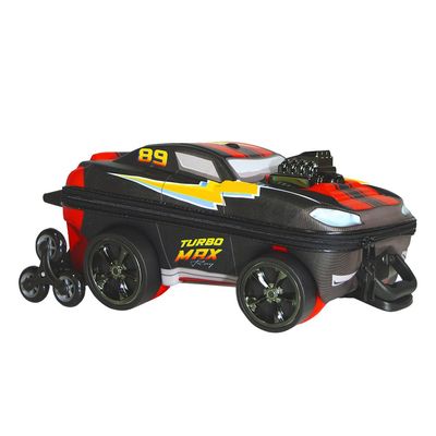 Mala Infantil Turbo Max 3D com Rodinhas - Preta