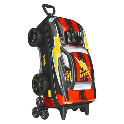 Mala Infantil Turbo Max 3D com Rodinhas - Preta