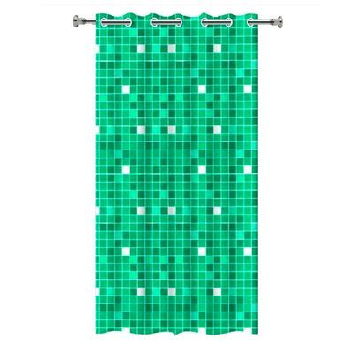 WE DROP - Cortina de Box Pastilha Verde c/ ilhos