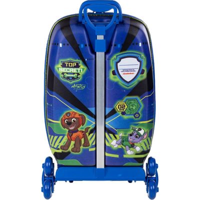 Mala Infantil Harry Patrulha Canina 3D com Rodinhas - Azul