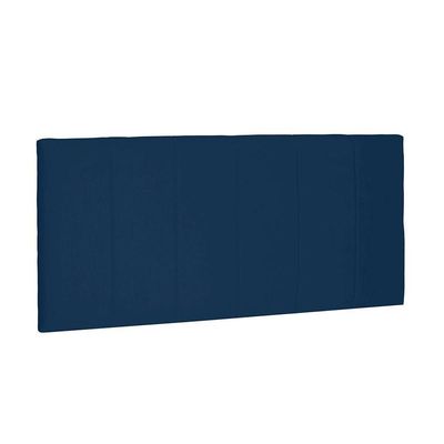 Cabeceira Painel Arizona Solteiro 90cm Suede Azul Marinho