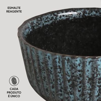 Conjunto de Ramequins Médios Porto Brasil Linhas Night Sky com 6 Peças 170ml  Azul
