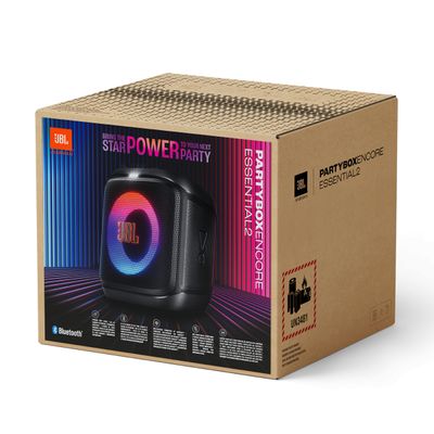 Caixa de Som JBL Encore Essential 2 100W Bluetooth Luzes RGB Bateria 15h Preto Bivolt