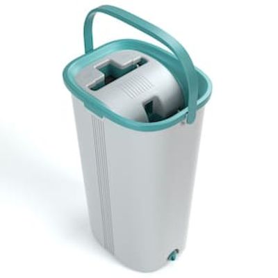 Mop Lava e Seca FlashLimp com Balde 5,5L e Refil  Cinza/
