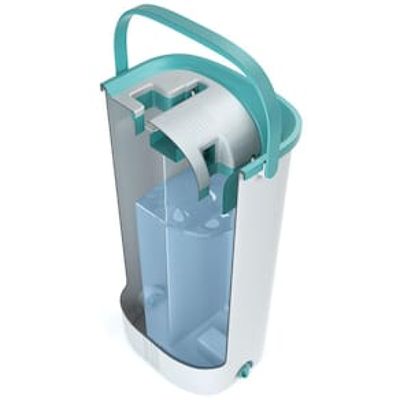 Mop Lava e Seca FlashLimp com Balde 5,5L e Refil  Cinza/