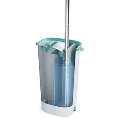 Mop Lava e Seca FlashLimp com Balde 5,5L e Refil  Cinza/