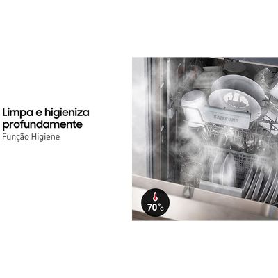 Lava-Louças Samsung DW60C7050FS/AZ 14 Serviços com Display de LED 110V – Inox