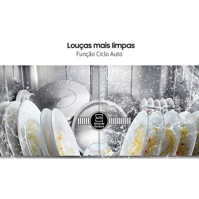 Lava-Louças Samsung DW60C7050FS/AZ 14 Serviços com Display de LED 110V – Inox